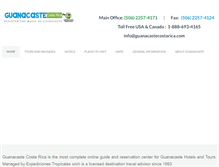 Tablet Screenshot of guanacastecostarica.com